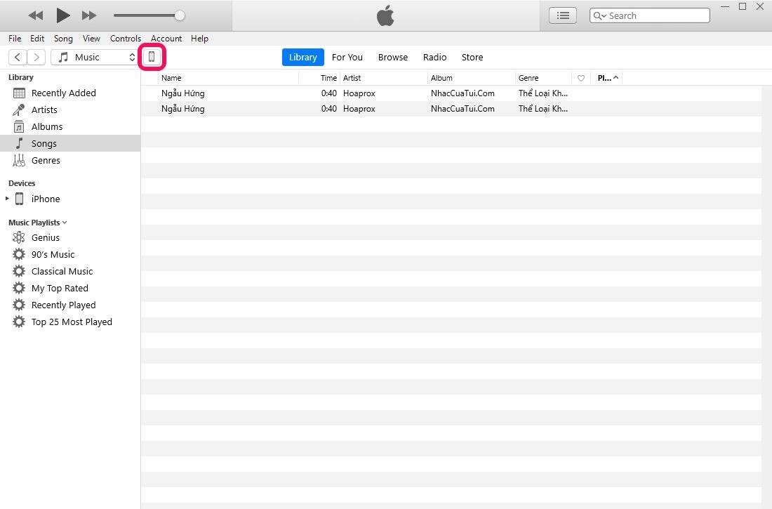 Hướng dẫn cài nhạc chuông cho iPhone bằng iTunes